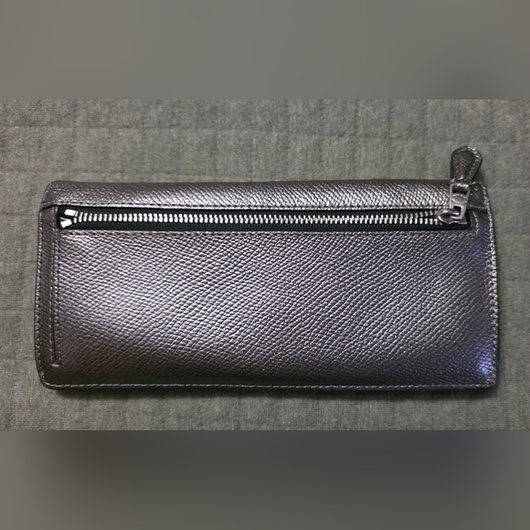 Coach Black Textured Leather Card Case - Picture 2 of 9